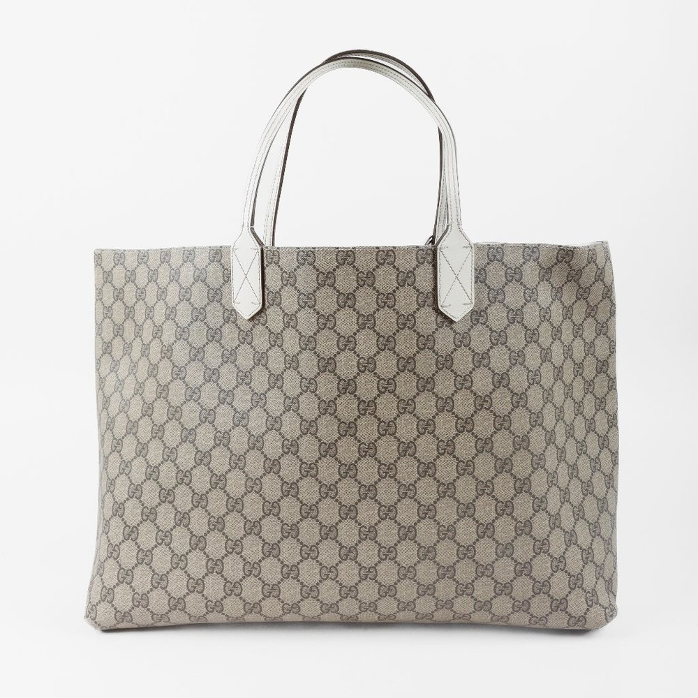 SOLD Gucci Beige GG Supreme Canvas Tote - Picture 1 of 10